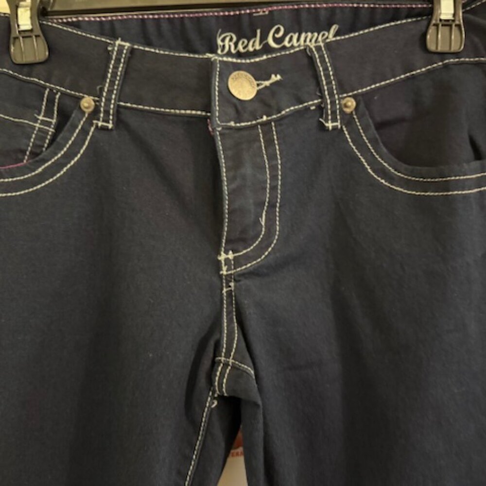 NWOT Red Camel Blue Jeans Bling Pocket Embellishments Sz 9 Juniors - Picture 6 of 7
